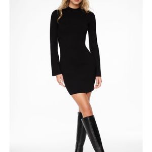 Mock Neck Sweater Dress